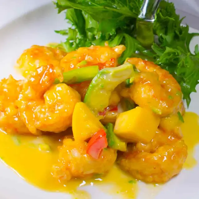 Golden Mango Shrimp at TOMO Asian Fusion, Eastdale Village, Poughkeepsie NY