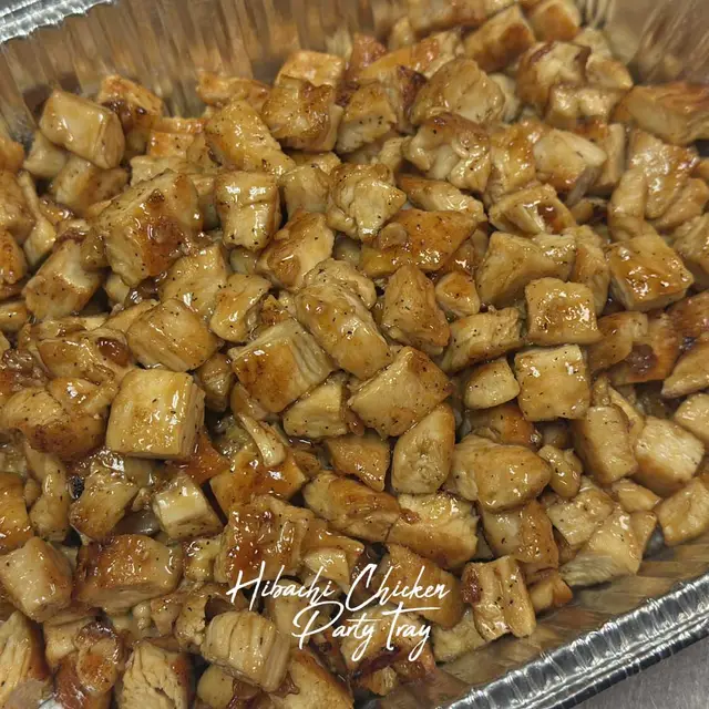 Hibachi Chicken Party Tray at TOMO Asian Fusion, Eastdale Village, Poughkeepsie NY