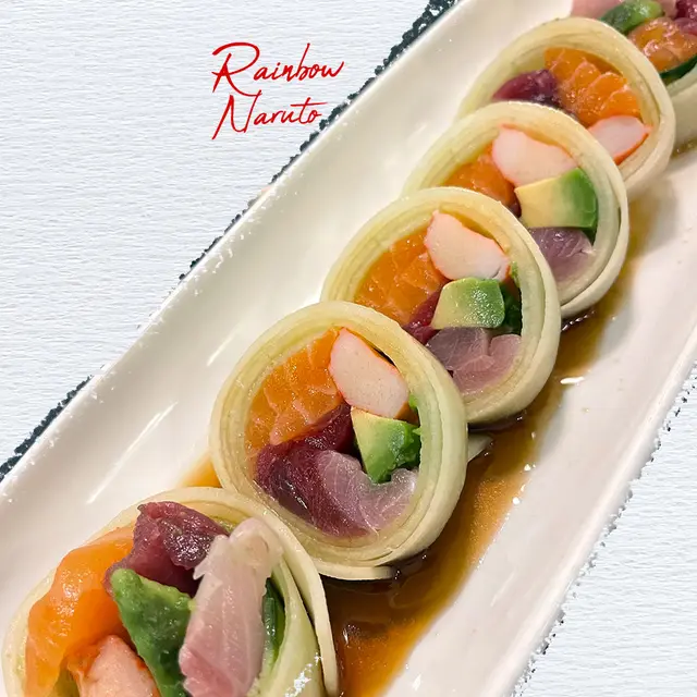 Rainbow Naruto at TOMO Asian Fusion, Eastdale Village, Poughkeepsie NY
