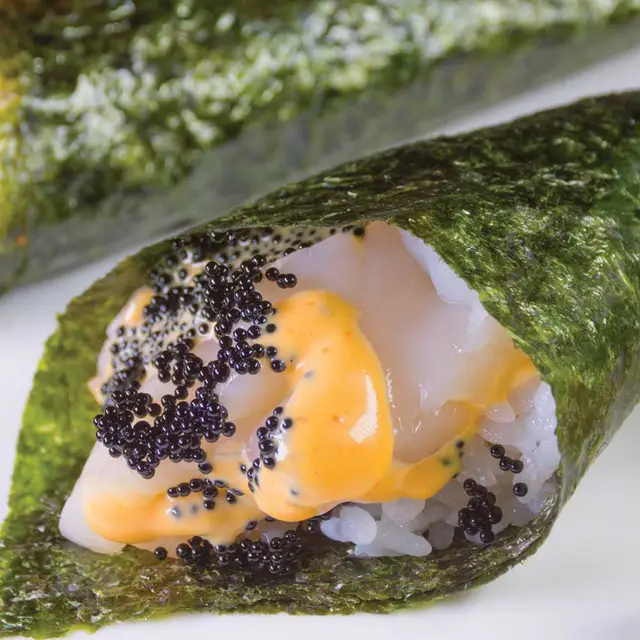 Spicy Scallop Roll at TOMO Asian Fusion, Eastdale Village, Poughkeepsie NY