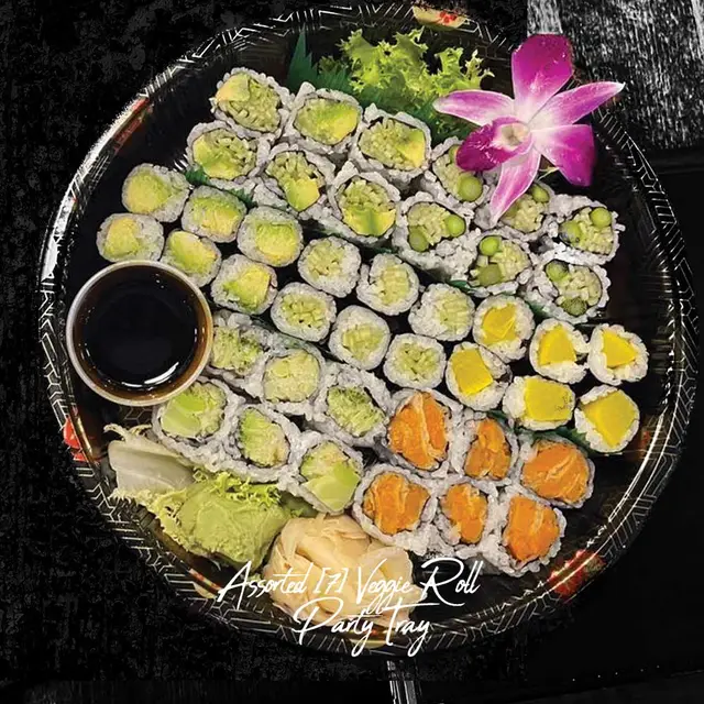 Assorted Veggie Roll Tray Special at TOMO Asian Fusion, Eastdale Village, Poughkeepsie NY